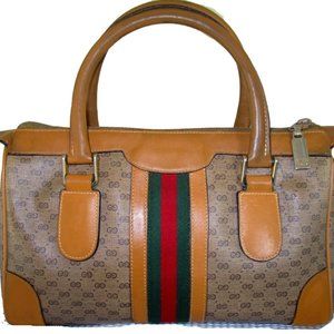 Gucci Boston Vintage Supreme Doctor Bag Speedy Bag Monogram Coated Canvas Clean